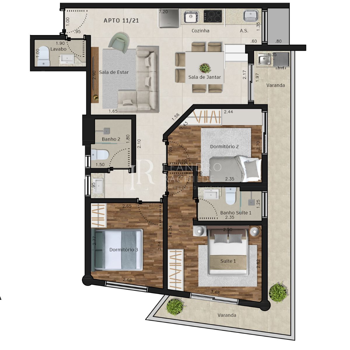 Apartamento, 1 quarto, 45 m² - Foto 11