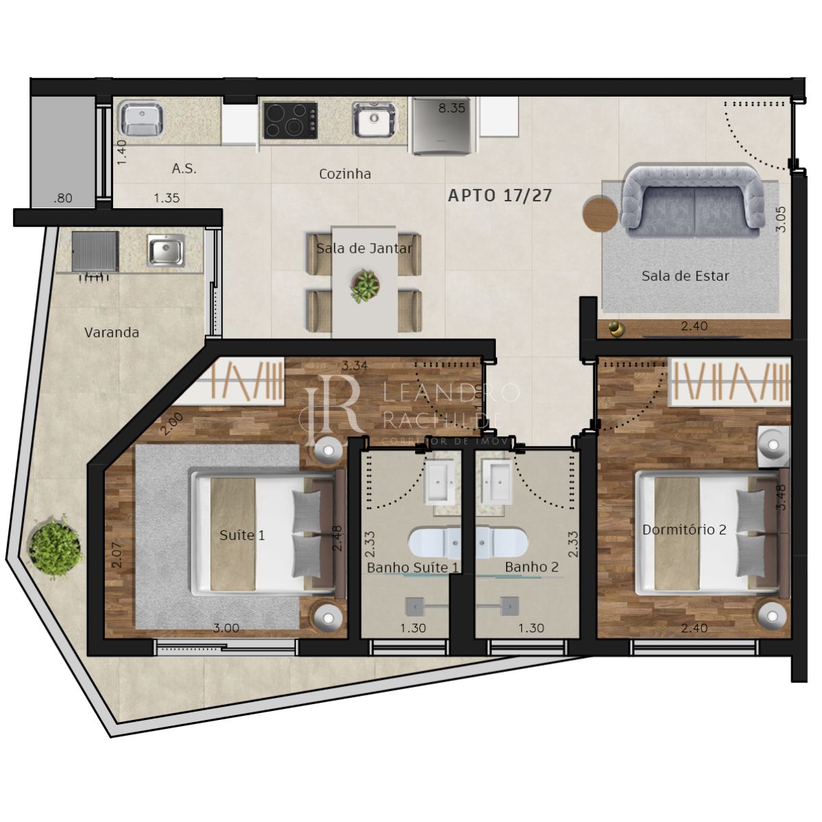 Apartamento, 1 quarto, 45 m² - Foto 17