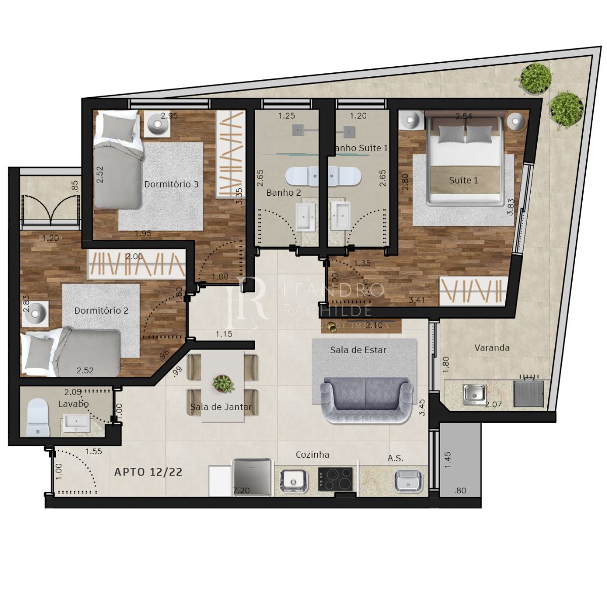 Apartamento, 1 quarto, 45 m² - Foto 12