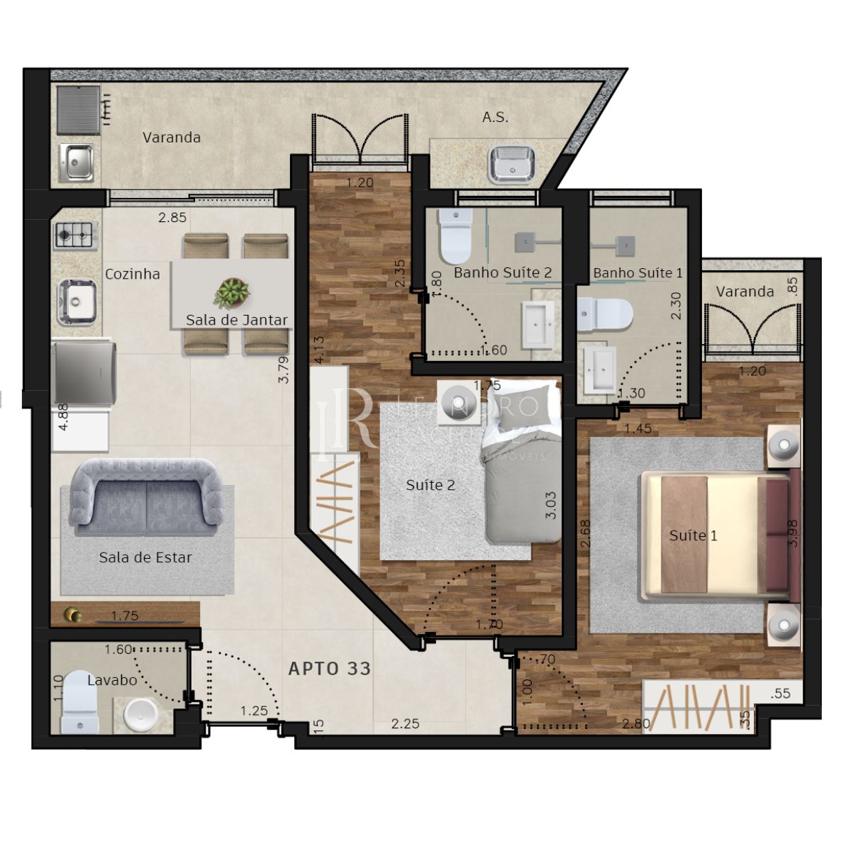 Apartamento, 1 quarto, 45 m² - Foto 21