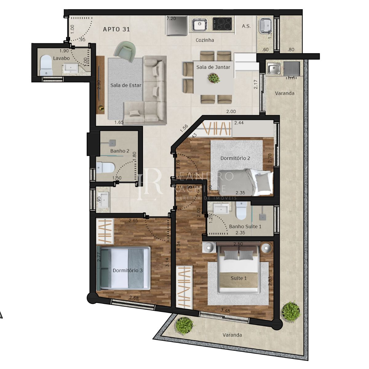 Apartamento, 1 quarto, 45 m² - Foto 19