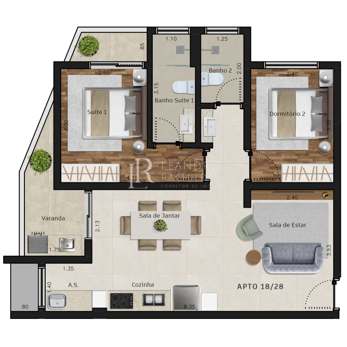 Apartamento, 1 quarto, 45 m² - Foto 18